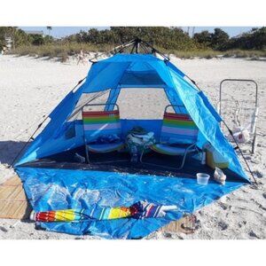 Pop Up Beach Tent Sun Shade Shelter for 3-4 Person, UV Protection